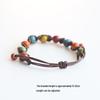 Handcrafted Unisex Ceramic Bracelet with Ethnic Flair - Watercolor-Style Beads, Great New Gift!