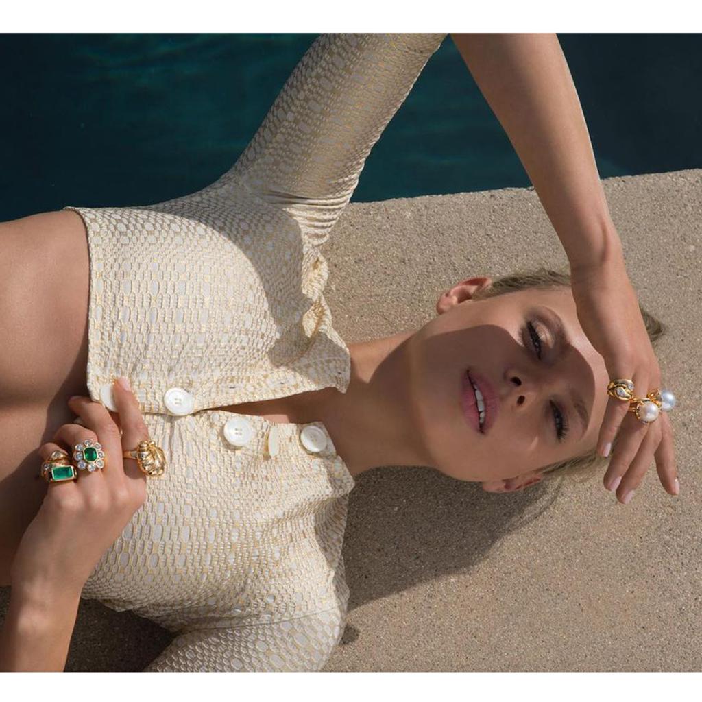 Youthway Luxury Zirconia Diamonds Stainless Steel Geometric Ring Shiny High Quality Jewelry Wedding Accessories For Women Gift