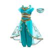 Halloween Arabian Style Princess Costume Kids Jasmine Cosplay Girls Magic Lamp Story Role Play Performance Apparel Dress Set