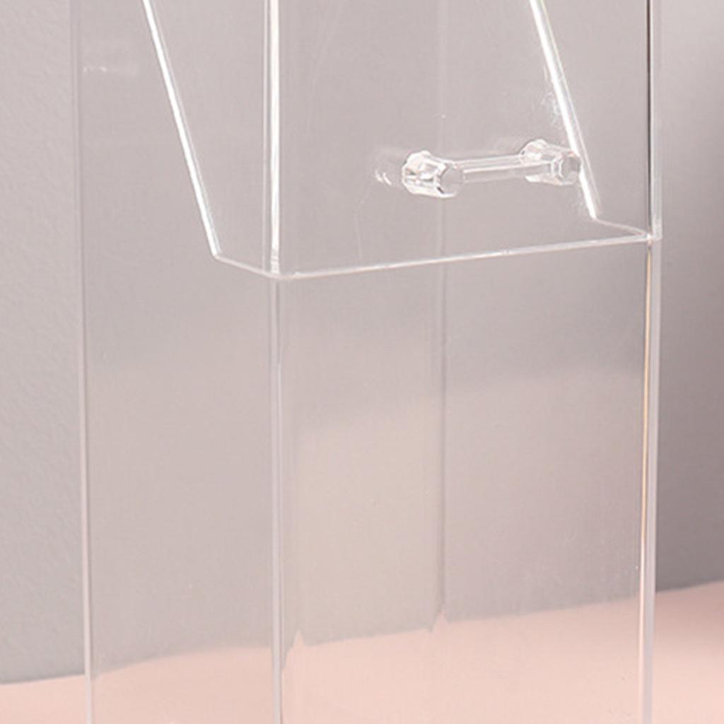 Make-up Pinselhalter Mehrzweck Acryl Make-up Aufbewahrungsbox für Badezimmer Waschtisch Arbeitsplatte Quadratisch