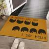 VIKAMA Cool Band Cool Floor Mat Retro Rock Anti-Slip Easy-To-Clean Carpet Indoor and Outdoor Entrance Door Mat Home Decoration