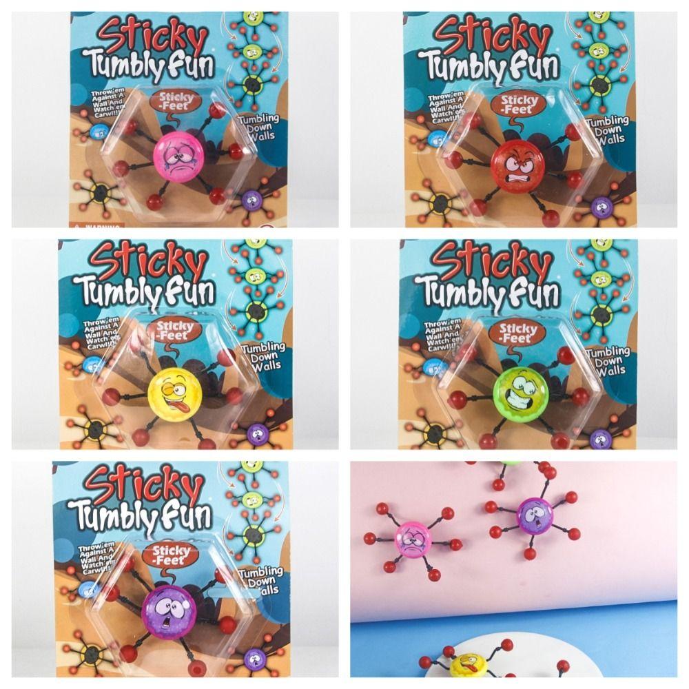 

Novelty Spider Hand Throw Toy Easy To Stick on Wall Sticky Wall Climbing Gifts фіолетовий