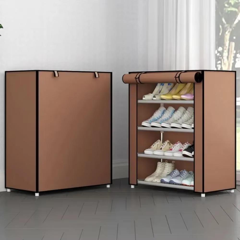 Dustproof Shoes Organizer Rack Multilayer Large Capacity Shoe Cabinet Doorway Footwear Storage Shelves Closet Sneakers Shelves