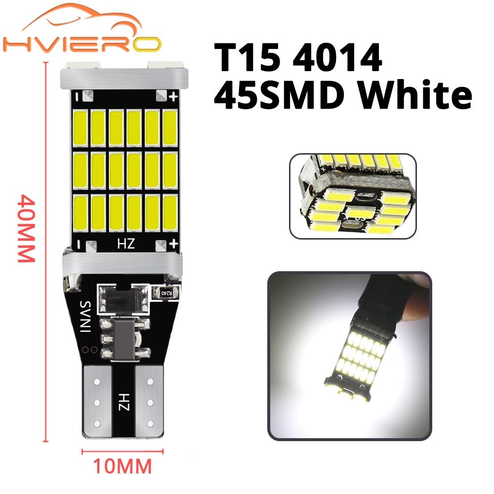 2X 921 912 W16W T15 30/45SMD Chipsets LED Canbus Error Free Bulbs For Backup Reverse Lights 1000 Lumens 6000k Xenon White