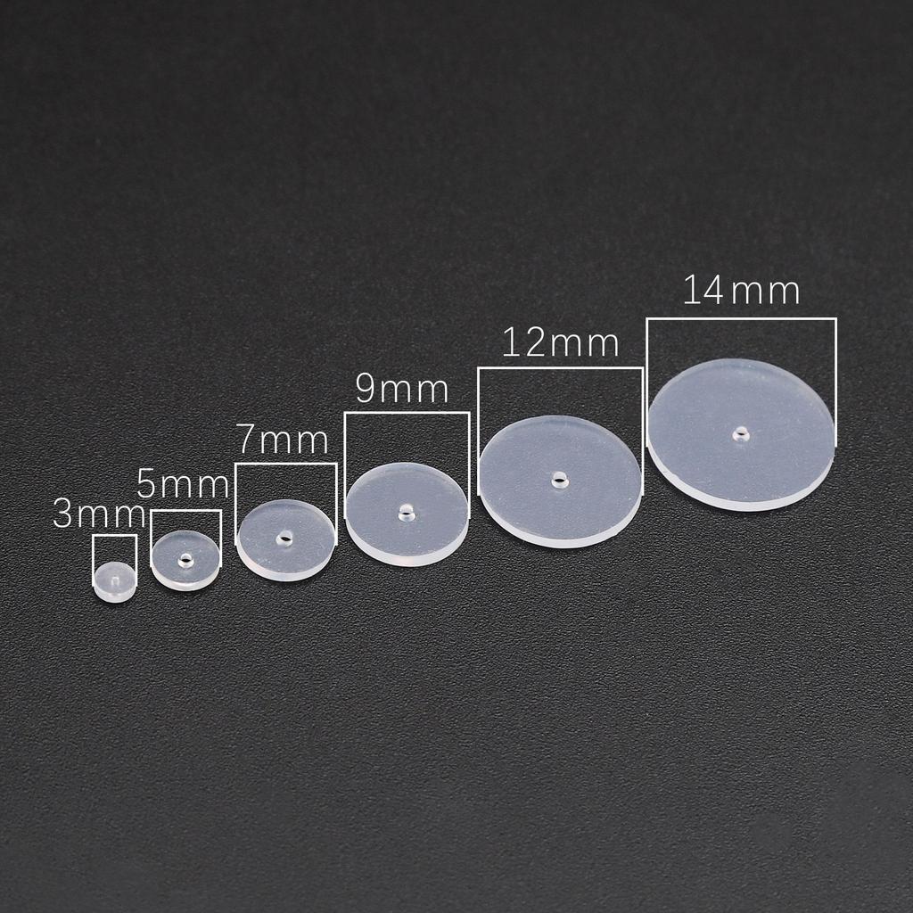 6-50Pcs Silicone Transparent Environmentally Friendly Ear Pads Ear Accessories