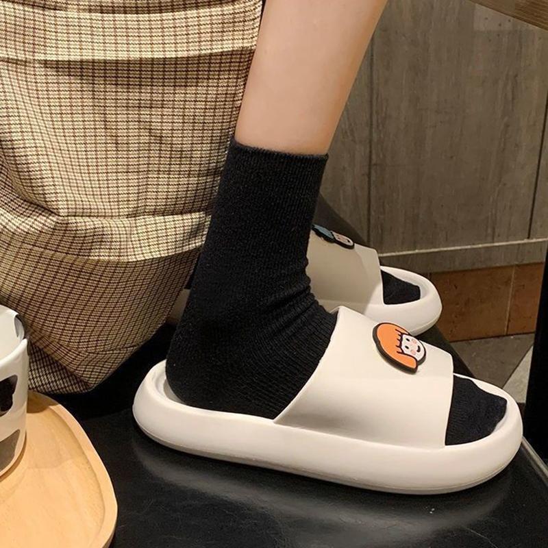 Sommer Damen Dicke Weiche Hausschuhe Niedliche Liebhaber Hausschuhe Freizeit Herren Damen Unisex Indoor Badezimmer Anti-Rutsch Hausschuhe