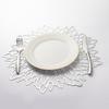 2Pcs  PVC Hollow Insulation Coaster Pads Table Bowl Mat Home Christmas Decor Heat Resistant Flower Shape Placemat for Dining Table