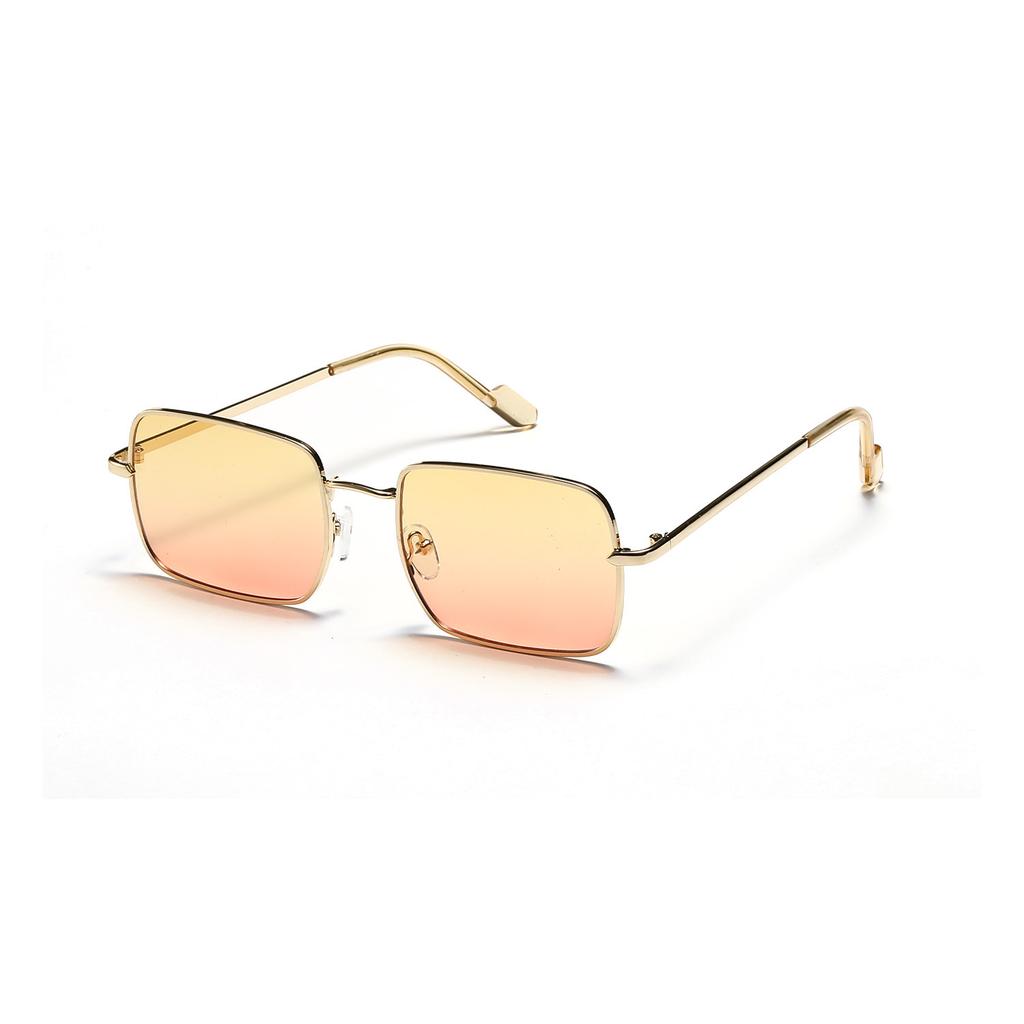 Metal Small-Framed Glasses, Square Sunglasses, Women'S High-End Sense Sunscreen, Personality, Versatile Sunglasses, Men