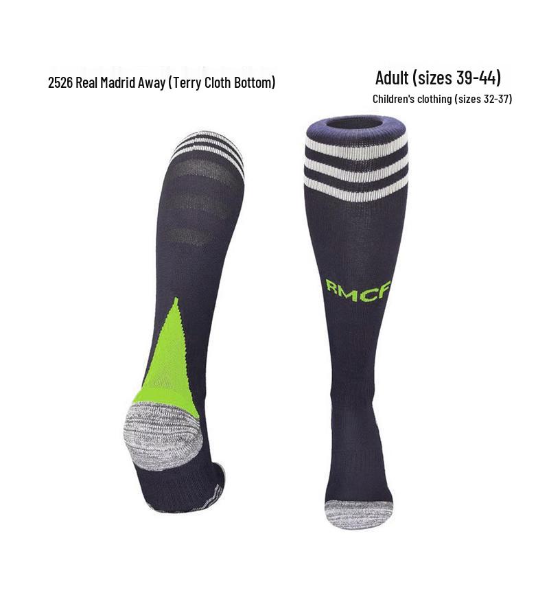 World Cup Over-the-Knee Football Socks - Argentina & Miami Barca Design for Adults & Kids