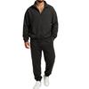 Men's Casual Zip-Up Sweatshirt with Pockets and Stand Collar, Long Sleeve Athletic Track Suit