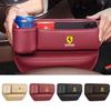 Styling Leather Car Seat Gap Leather Storage Box Water Cup Phone Brace Auto Interior Accessory For Ferrari Roma Spider LaFerrari KL0