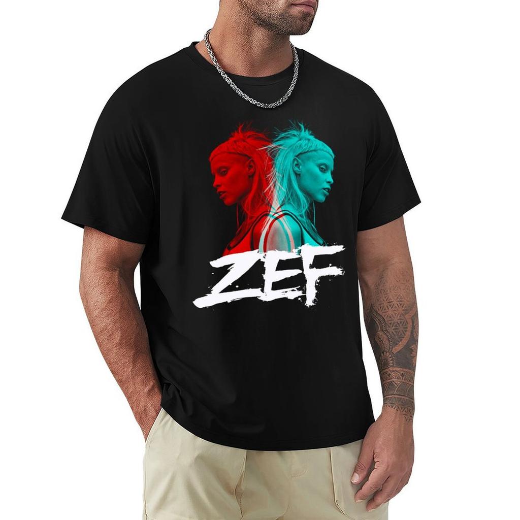 Zef Style Sudafricana Die Antwoord Rock Star Maglietta Musicale Casual Minimalista Manica Corta