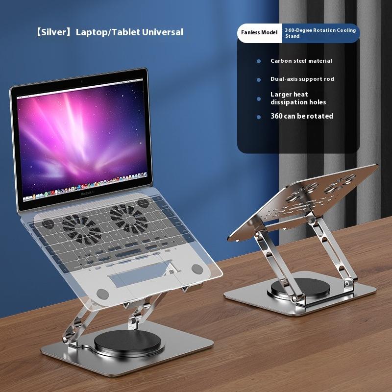 Obracany o 360 ° Uchwyt na laptopa Uchwyt Stojak podwyższający na biurko Można podnosić i opuszczać Podwieszana podstawa chłodząca 360 stopni
