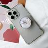 Marble Pattern Crystal Glass Phone Holder Foldable mobile phone Socket Crystal Glass phone grips 5