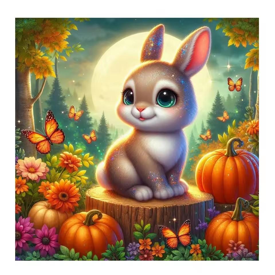 

5D Алмазная вышивка своими руками Крестиком Осенний лес Животное Олень Тигр Белка Кролик Полная Квадратная Круглая Алмазная Мозаика Вышивка Full Round 40x40CM