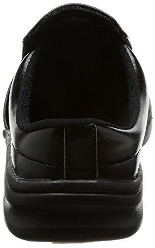 Nosacks GKZ-B Men's Chef Shoes, Lightweight, Slip-Resistant, Grip King Clog Type, Black, Size 21.5cm