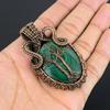 Malachite Pendant, 999 Copper Wire Wrapped Jewelry. Gift For Women Handmade Tree Of Life Pendant Gemstone Jewelry