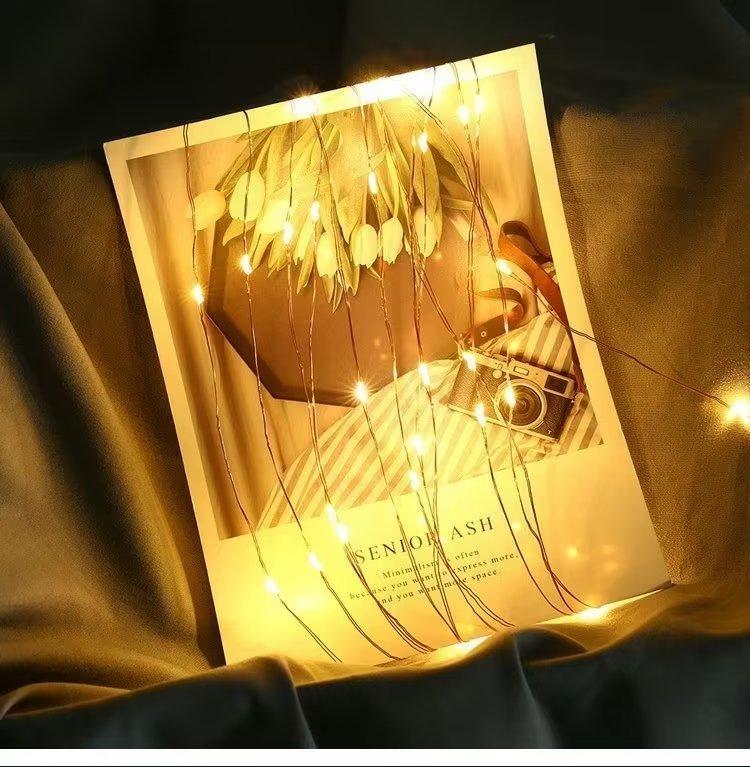 

Светодиодные гирлянды на батарейках для праздничного и рождественского украшения 5 meters 50 lights 3 AA batteries