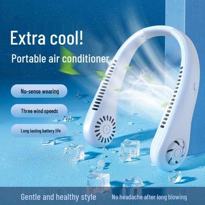 Ventilatore Portatile da Collo Ricaricabile USB - Mini Ventilatore per Raffreddamento a Mani Libere