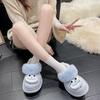 Cartoon cute fun hole shoes women's summer wear thick-soled non-slip student Internet celebrity bag head half slippers clouds
