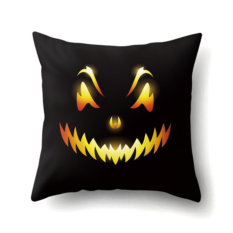 Halloween Pillowcase Car Waist Pillow Pumpkin Sofa Cushion Cover Office Home Living Room Pillowcase