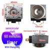 Timer per pentola a pressione elettrica e friggitrice ad aria con campanello, 60/90/120 Min, Interruttore temporizzatore a semicerchio/asse a croce