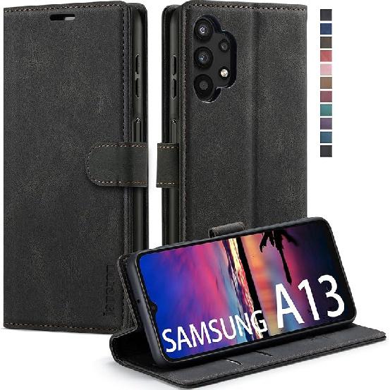 Чехол-кошелек Samsung Galaxy A13 5G с держателем для карт [RFID-защита], подставкой, магнитной застежкой, кожаный флип-чехол-кошелек для Samsung