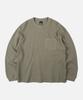 FRIZMWORKS Oversized Waffle Pocket Tee 002 _ Light Olive