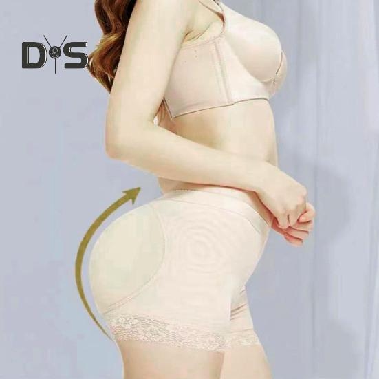 Women Underpants Fake Buttock High Waist Tummy Control Butt Lifted Seamless Soft Breathable Elastic Butt Lifter Body Shaper Panties Padded Underwear