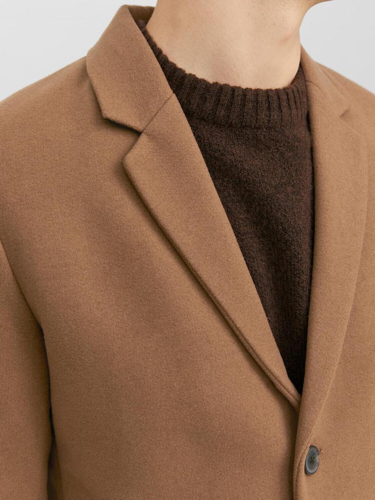 Зимняя куртка Jack & Jones Jjemorrison Wool Coat SN (12239008) Jjeharrison (12263845) khaki