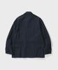 Shirter Cotton Silk Nep Utility Jacket (Navy)