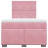 Maison Exclusive - Sommier à lattes de lit avec matelas Rose 120x200 cm Velours