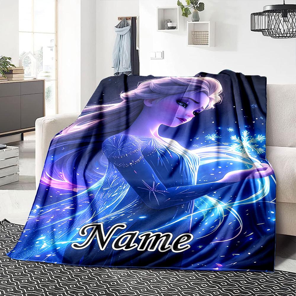 Custom Name Fantasy Portrait Name Party Blanket For Couch Bed Plush Cozy Fuzzy Blanket Super Soft Warm Blankets For Fall And Winter 091659