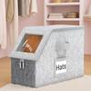 Large Capacity Hat Storage Box Dustproof Foldable Multifunctional Storage Box With Zipper Essential For Home Organization