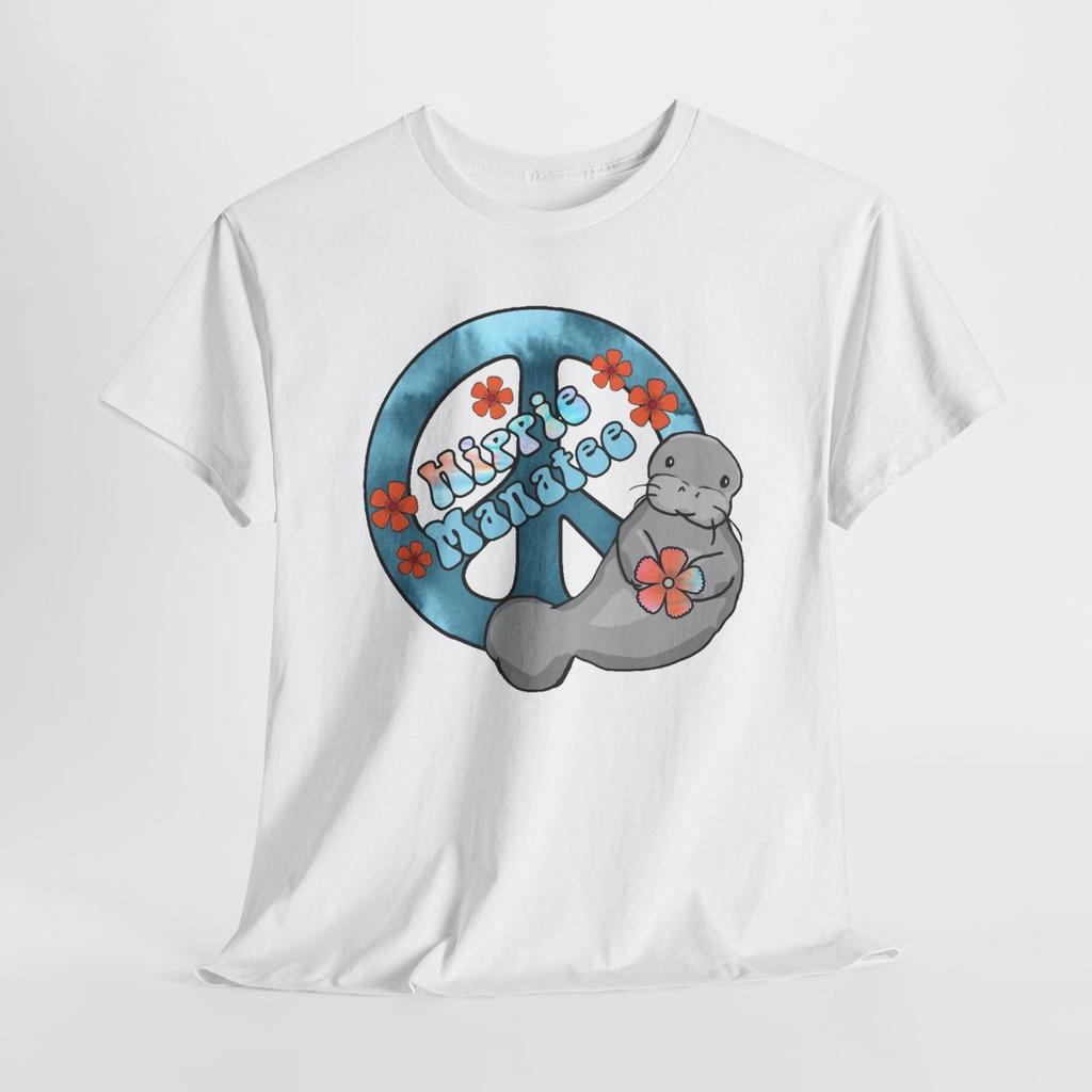 Manatee Wildlife Florida Unisex Tee, Save Tampa, Hippie T-Shirt, St Petersburg,