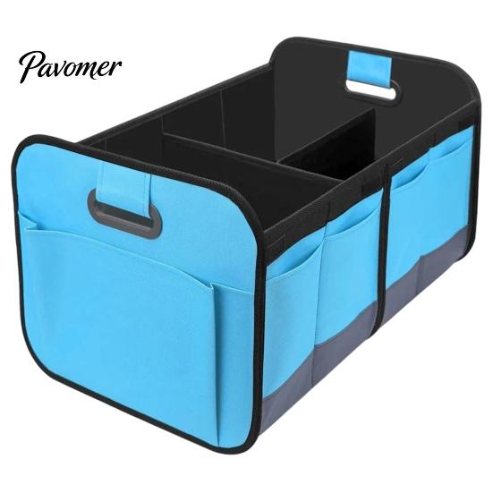 Partitioned Cargo Organizer Car Trunk Organizer, Compartments Design, Durable Waterproof Heavy Duty Vehicle Storage Oxford Container for And