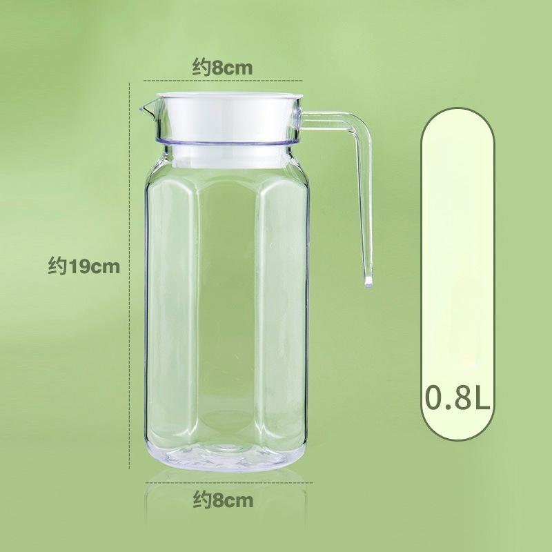 Transparent Plastic Water Jug Juice Tea Milk Kettles Bar Party Wine Beer Bottle Fruit Juice Pot Cold Water Kettles Pitcher Jug