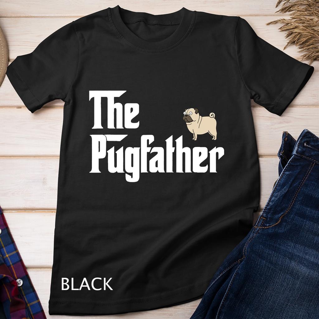 Unisex Graphic T-shirt The PugFather T Shirt Funny Pug Lover Gifts For Pug Dads Unisex T-shirt