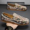 2024 New Summer Printing Pattern Loafers For Men Fashion Causal Flats Shoes Sports Walking Sneakers Zapatillas Hombre
