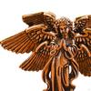 Adorno de Ángel de Seis Alas de Latón Escultura Manualidades de Mesa Creativo Tallado a Mano para
