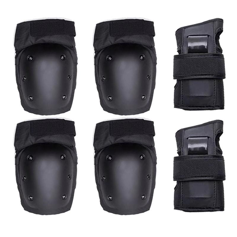 

Комплект защиты для роликовых коньков для взрослых и детей: Защита коленей, локтей, запястий (6 шт.) M (35-60 kg)