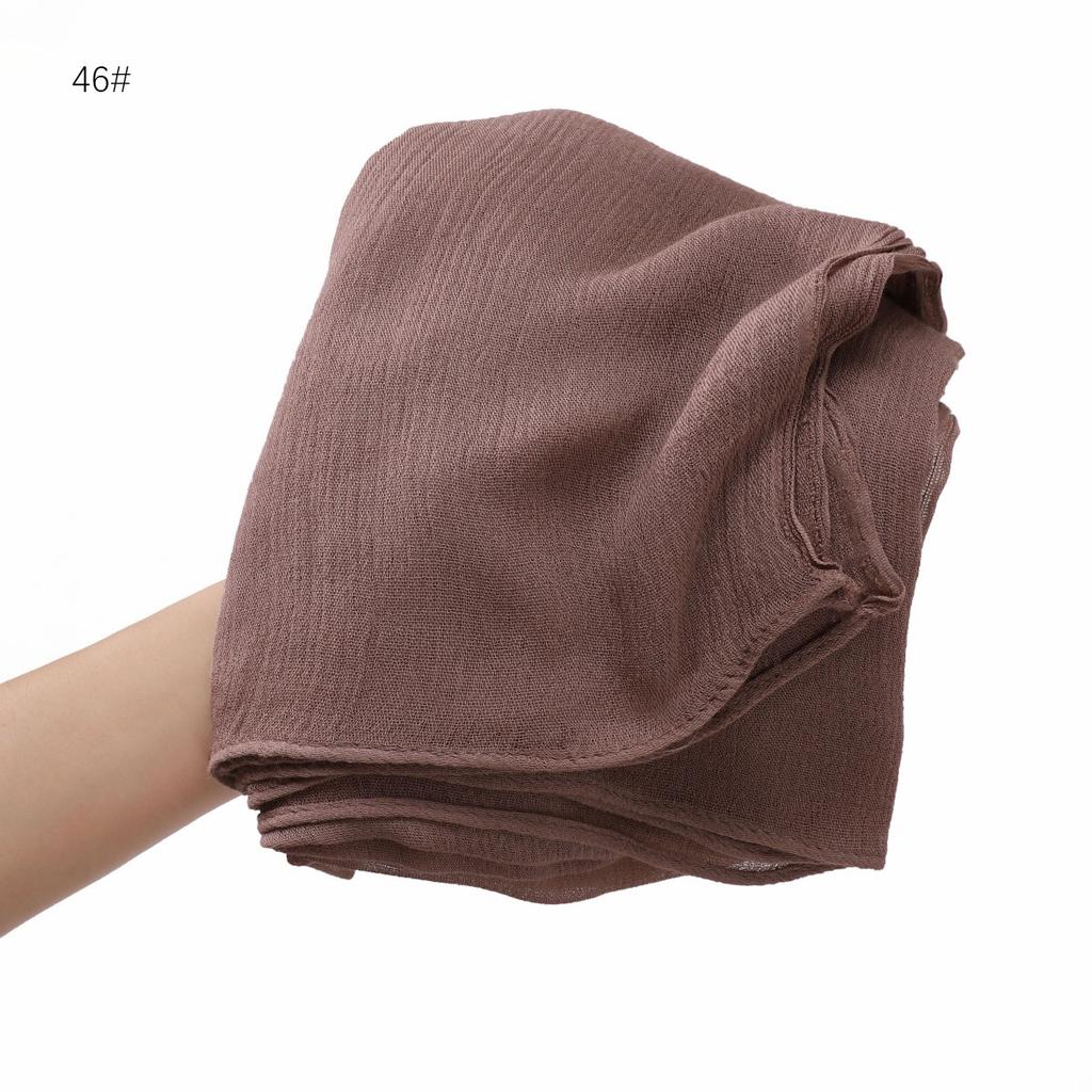 Foulard Hijab en coton rayonne uni uni pour femme, grande taille, châles et enveloppes de haute qualité, bandeau musulman, turban islamique