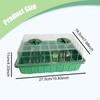 Plant Starter Tray Germination Transparent,Propagation with Drainage Holes Sprouting Container