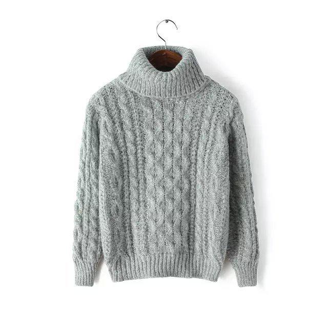 Women's Turtleneck Pullover 2019 Autumn Sweaters Women Casual Knitted Solid Femme Women Sweaters