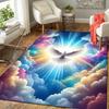 1Pc Dove Peace Heaven Rug, Office Carpet Indoor Outdoor Doormat, Non-Slip, Comfortable, Living, Christmas Halloween,  Xmas Gift G1152