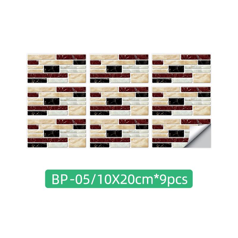 Kitchen Oil-Proof Sticker Simulation Marble Crystal Floor Wallpaper Bathroom Renovation Old House Renovation Self-Adhesive Tile Sticker