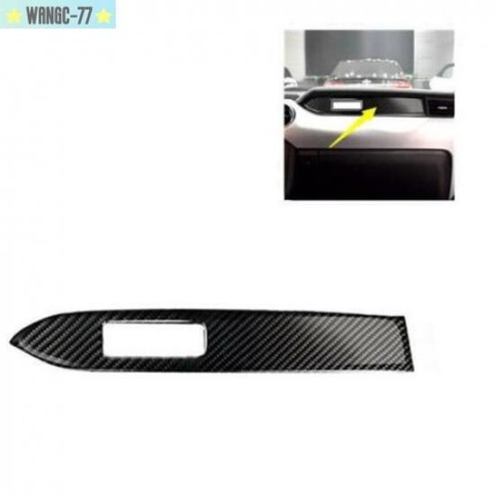 Carbon Fiber Interior Dashboard Panel Cover Trim For Ford Mustang 2015-19 New