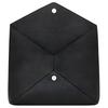 Saint Laurent Silver Logo Front Flap Grainy Lambskin Envelope Clutch Bag Large Men clutch Black 778181-AACIA-1000