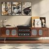 lyrae 3pcs Vintage Musical truments Wall Art Piano Guitar Drum Set Posters Artwork Music Theme Painting Pictures Wall Decor for Studio Gallery Home