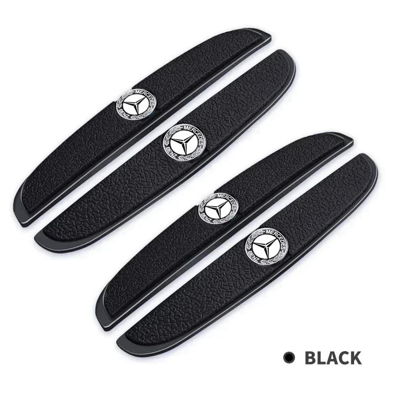 2026 Hot 4pcs/set Rubber Bumper Strip Car Door Anti-Collision Emblem Sticker For Mercedes Benz AMG A B C E S Class GLA GLC CLA GLK GLE